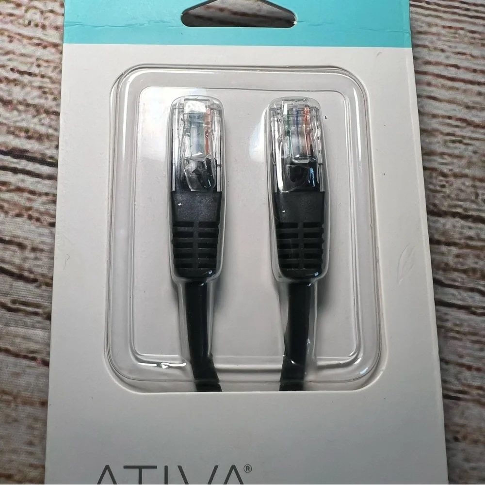 Ativa Cat-5e Ethernet Cable 3‎ Ft RJ45 Male Connect High Speed Network New NIB